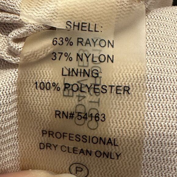 Calvin Klein Women XL Dress Bodycon Mesh Sheer Long Sleeve Lined Black - Picture 6 of 9